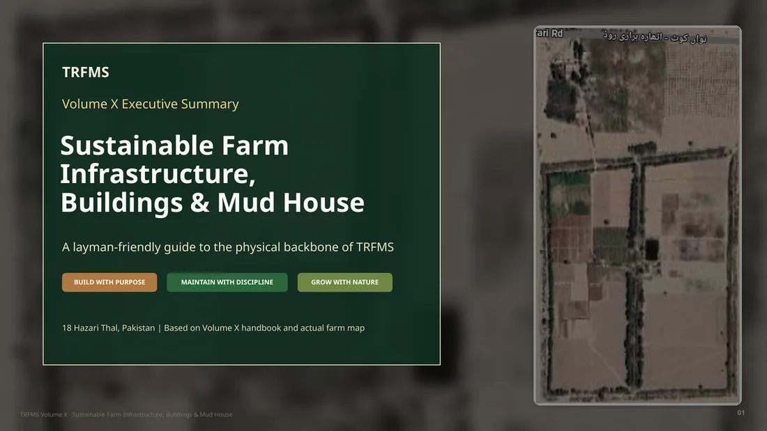 TRFMS Volume X: Sustainable Farm Infrastructure, Buildings & Mud House